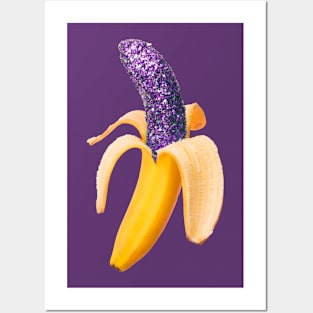 Glitter banana Posters and Art